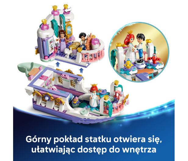 LEGO DISNEY 43299 Królewska łódź weselna Arielki - 1529815 - zdjęcie 5